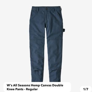Patagonia Women's All Seasons Hemp Canvas Double Knee Pants.